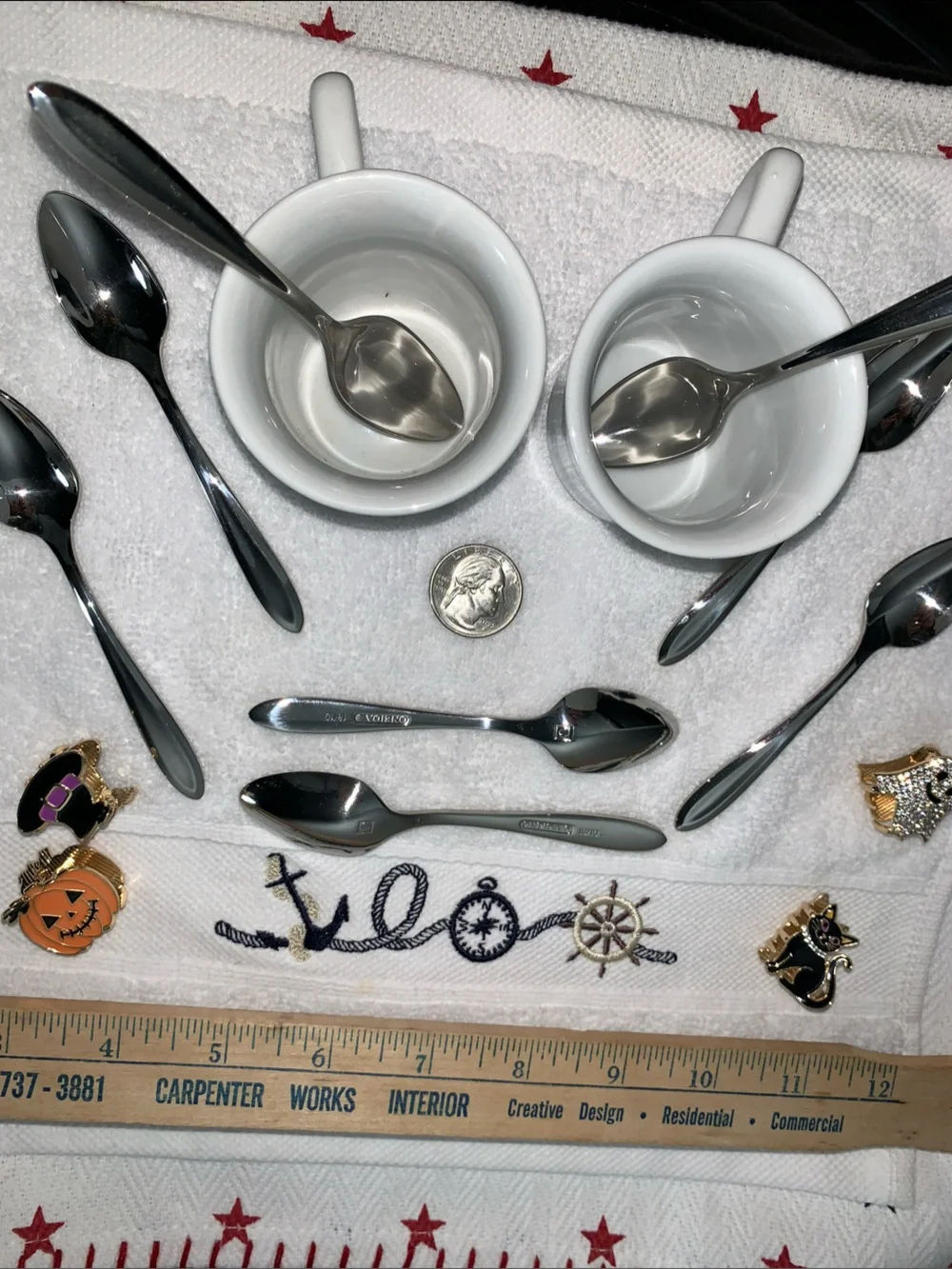 Oneida Patrician pattern 18/10 SS Demitasse Spoons Set of 8 NWOT